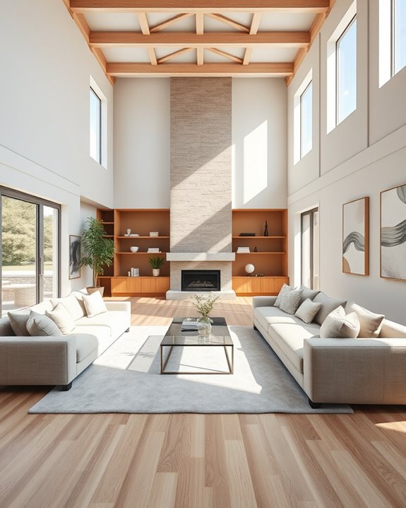 open concept seamless flow
