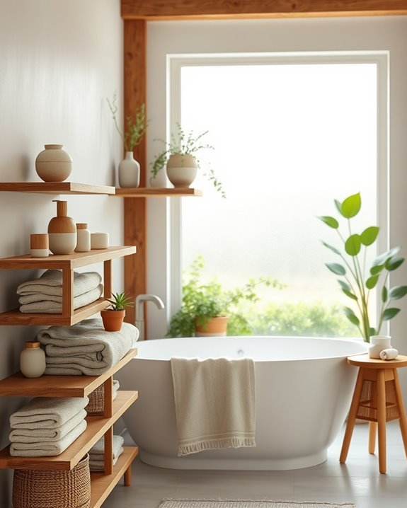 open shelving for decor