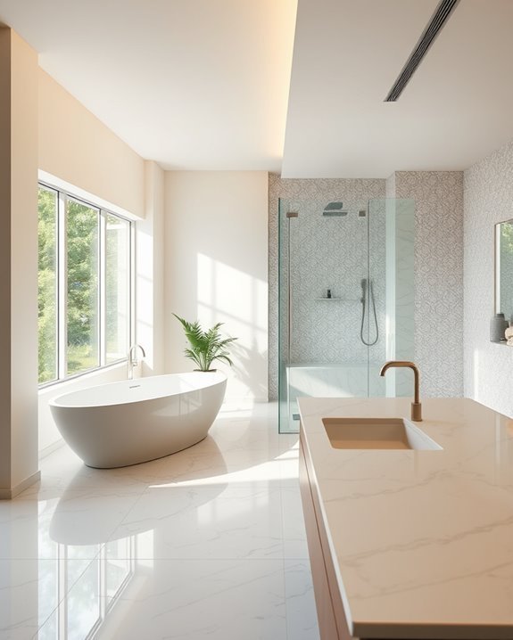 open space bathroom design