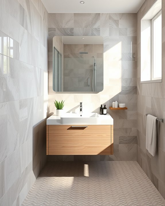 optical illusions with tiles