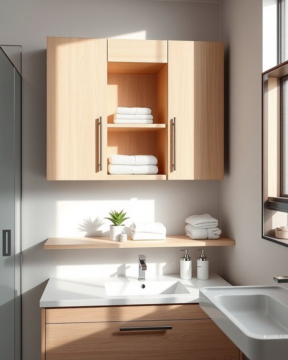 optimize bathroom storage efficiently