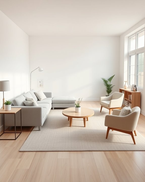 optimized furniture arrangement flow