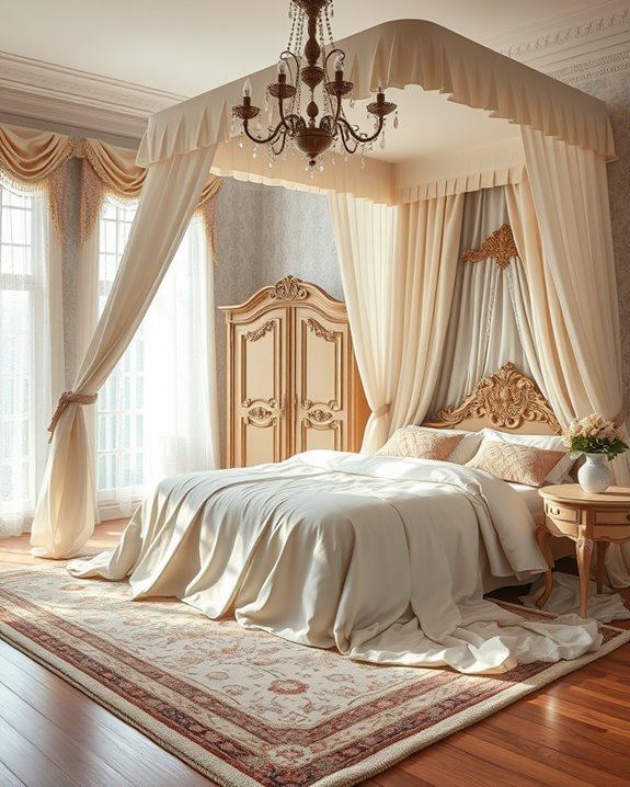 opulent canopy fabric elegance