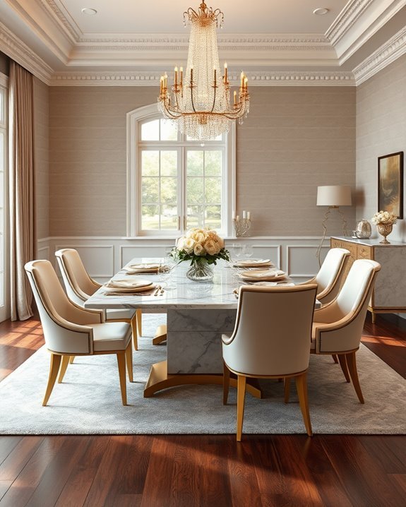 opulent dining space design