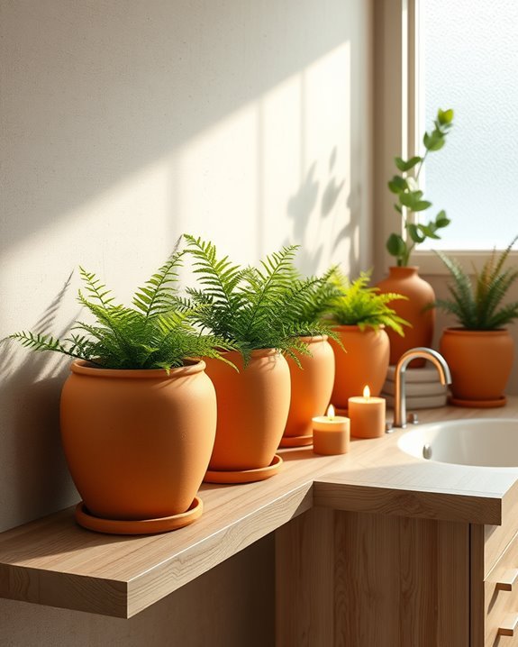 organic clay pot decor