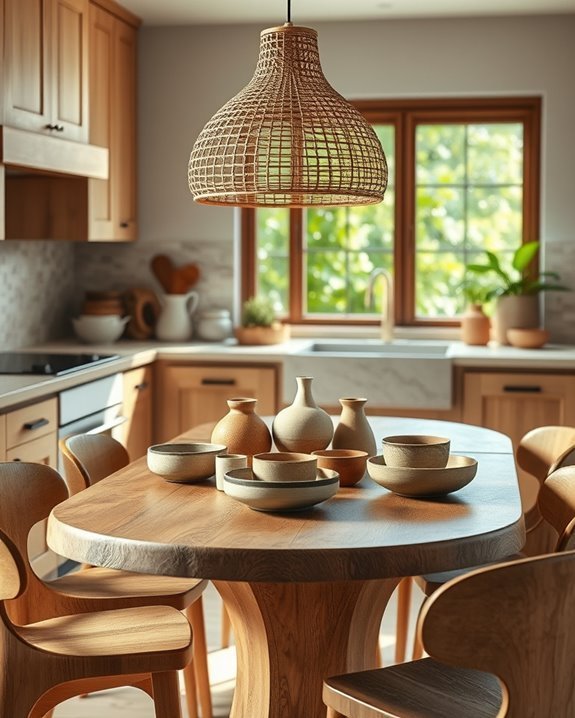 organic shapes enhance warmth