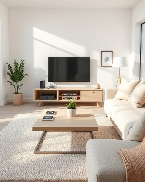 organize electronics for aesthetics