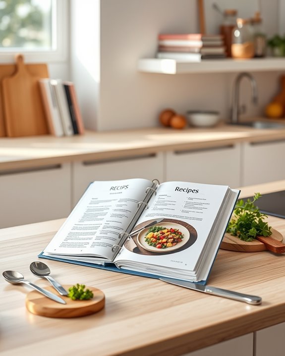 organize recipes in binder