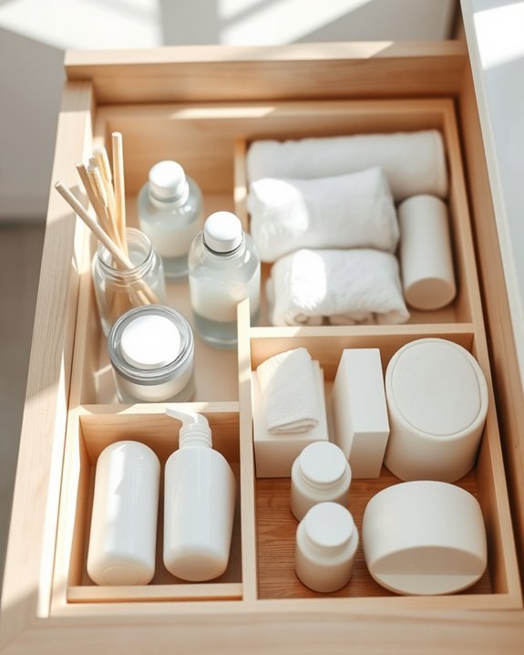 organize with adjustable dividers
