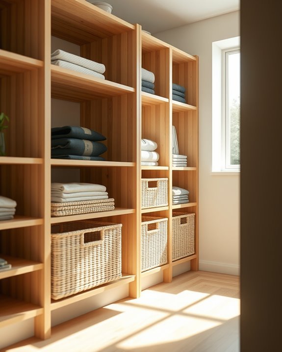 organize with pull out baskets