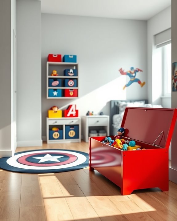 organized avengers toy storage