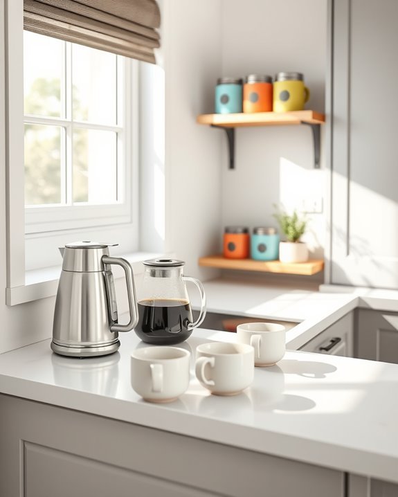 organized beverage station essentials