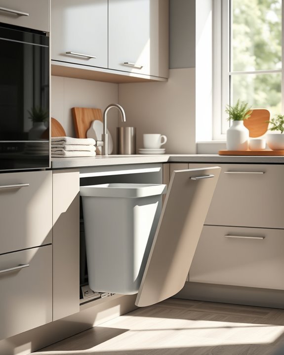 organized convenient kitchen waste