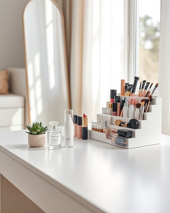 organized dressing table elegance