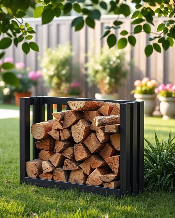 organized firewood storage solution