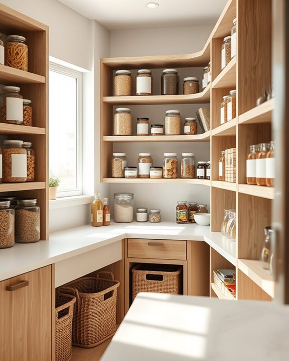 organized pantry with labels