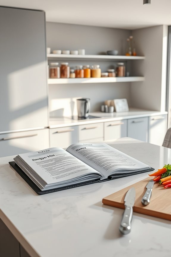 organized recipe collection binder
