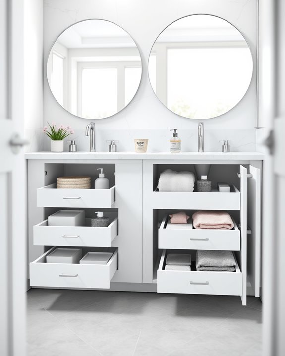 organized under sink storage solutions