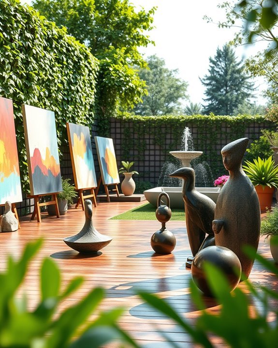 outdoor art gallery creation