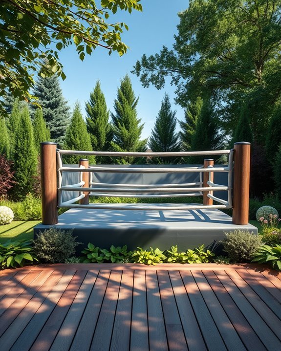 outdoor boxing training space