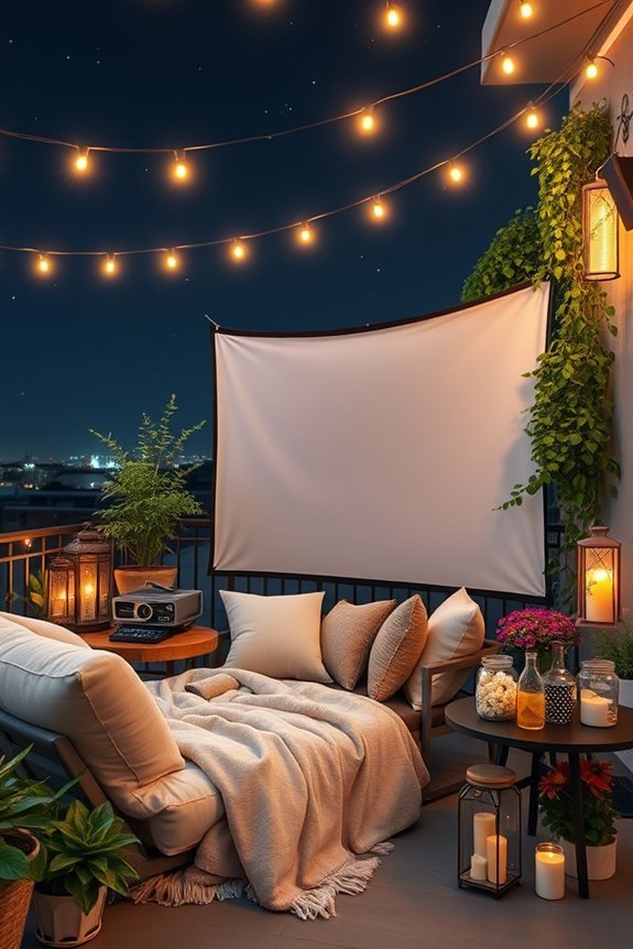 outdoor cinematic experience setup