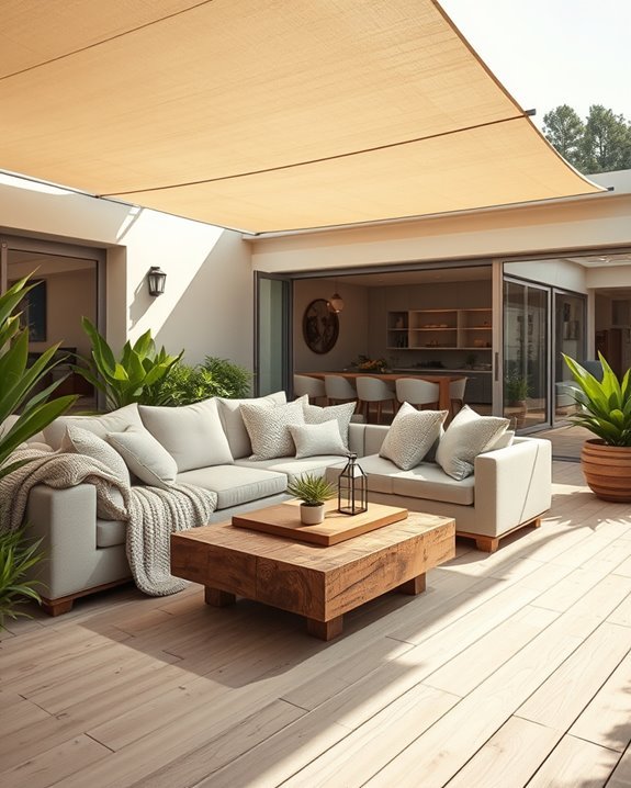 outdoor cozy living space