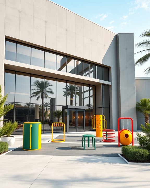 outdoor fitness challenge installations