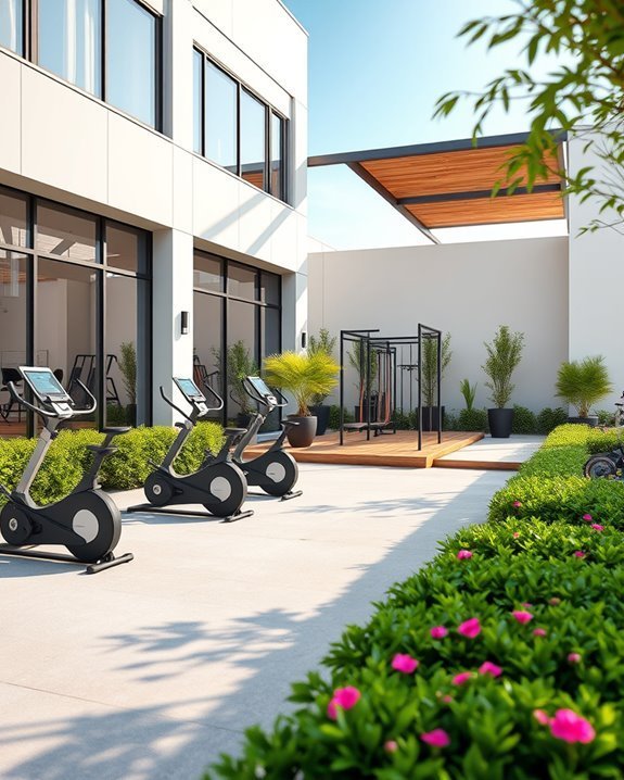 outdoor fitness equipment installation