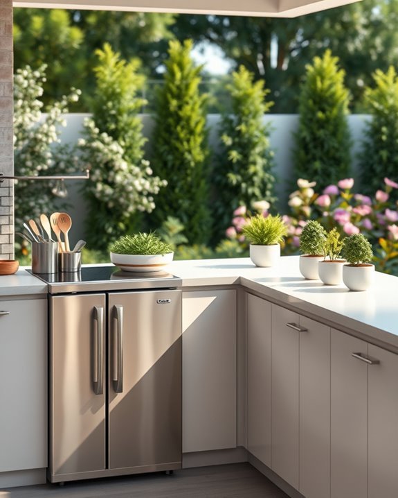 outdoor kitchen convenience enhanced