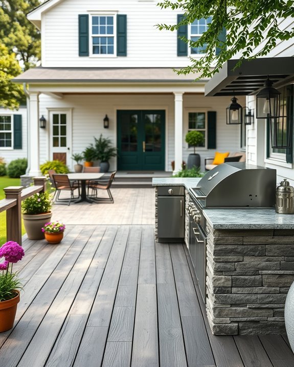 outdoor kitchen for gatherings