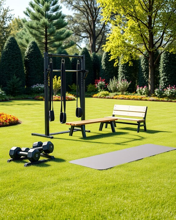 outdoor resistance training area