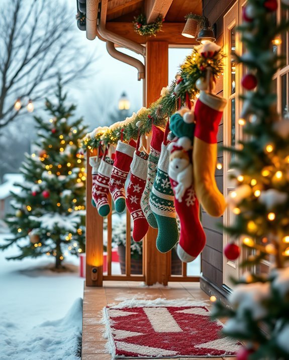 outdoor stockings for decoration