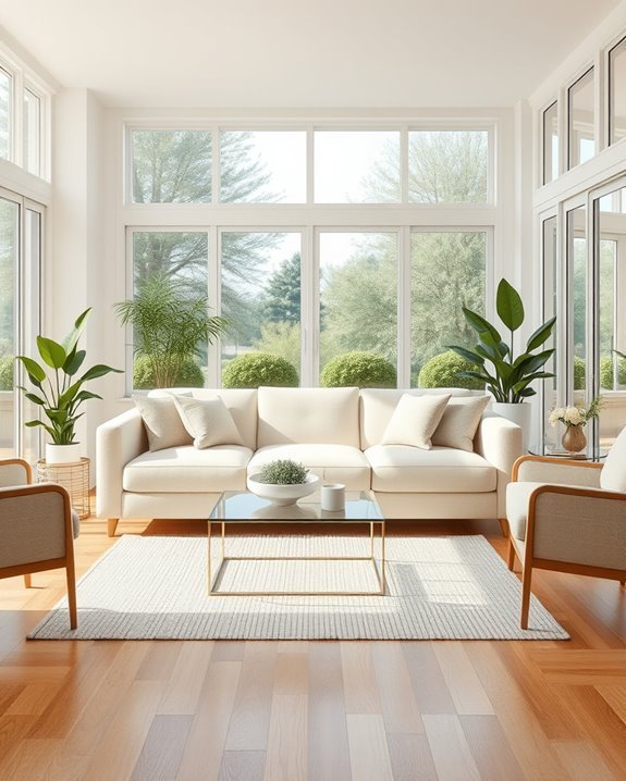 outdoor tranquility in cream