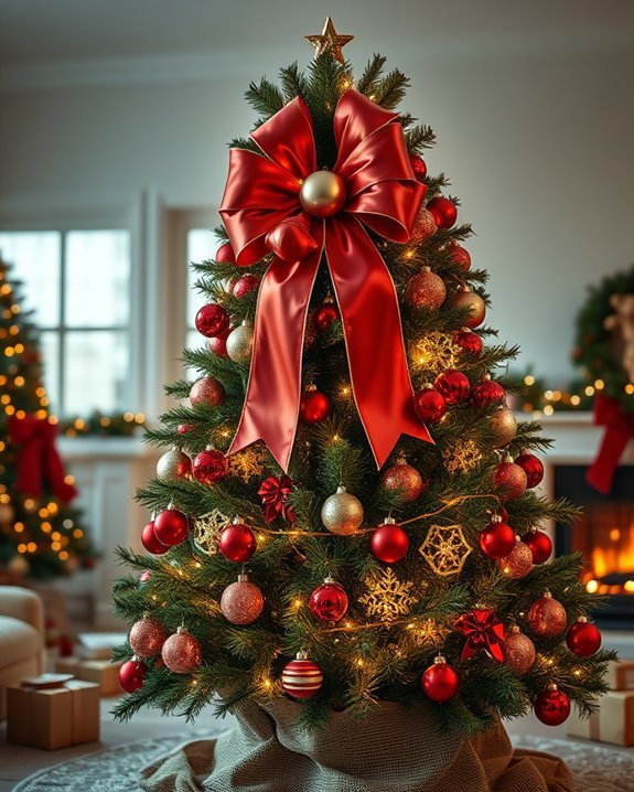 oversized bow tree decoration