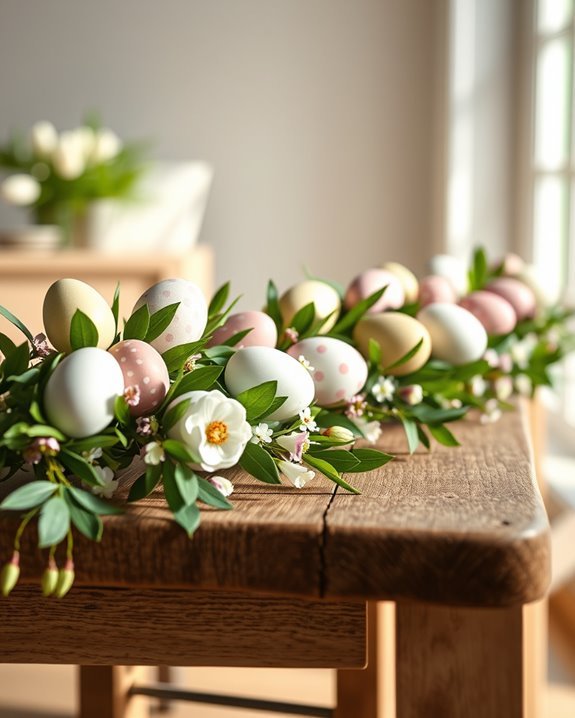 painted egg garland project