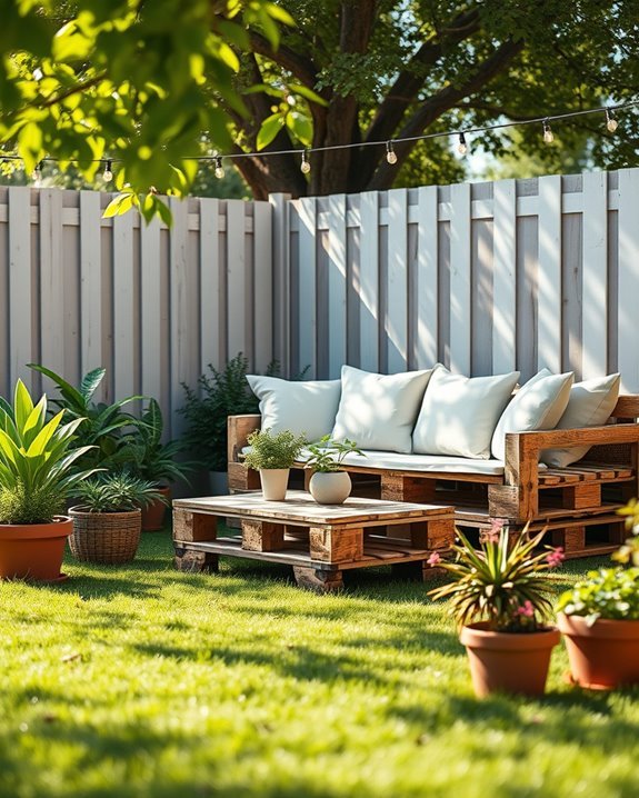 pallets for budget friendly seating