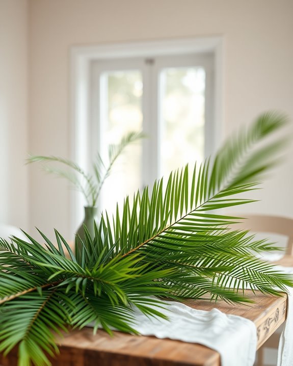 palm branch easter decor