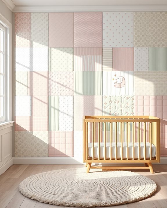 patchwork quilt wall design