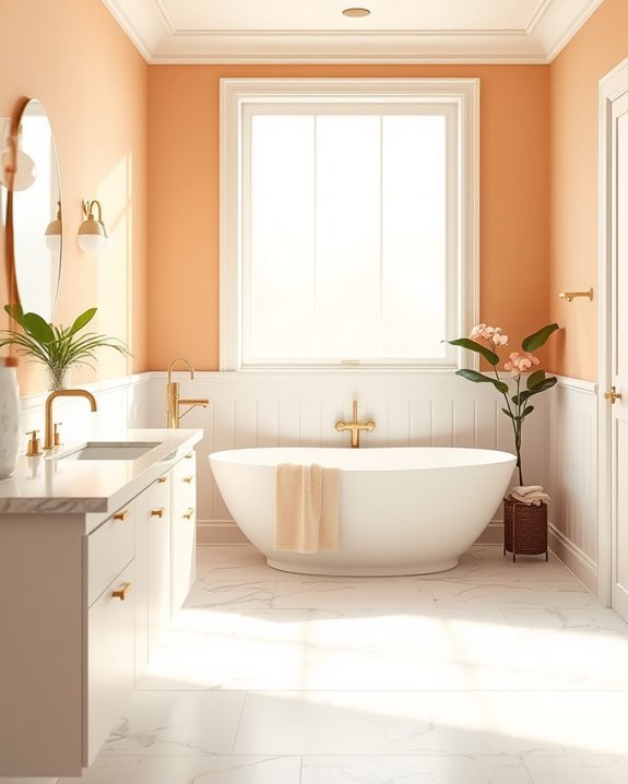 peach warmth enhances relaxation