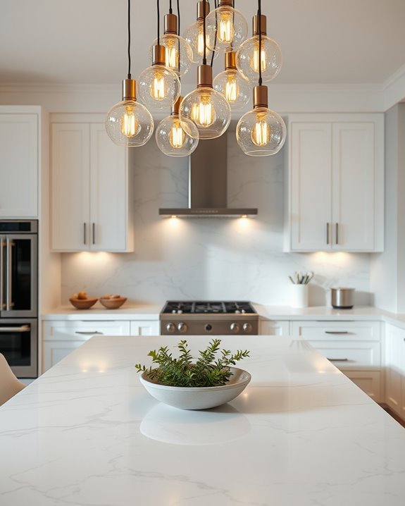 pendant cluster for kitchens