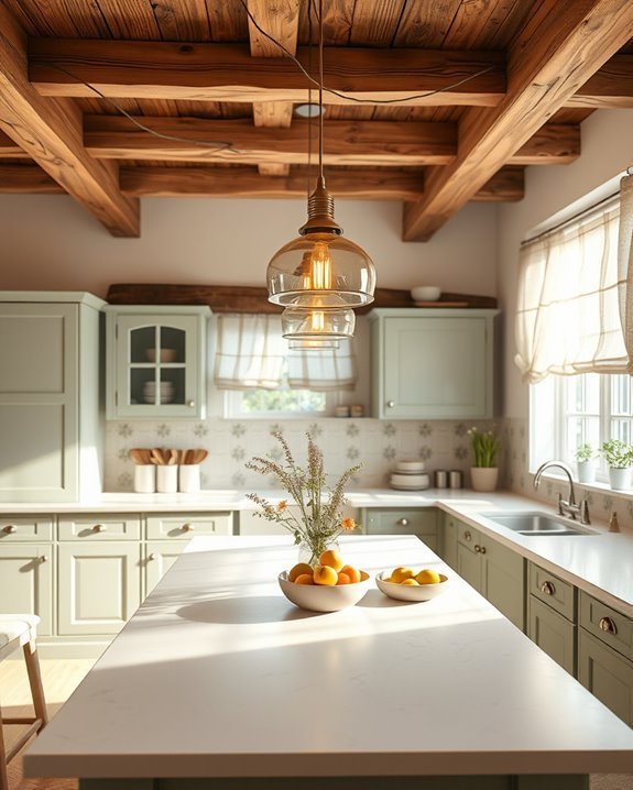 pendant lighting enhances charm