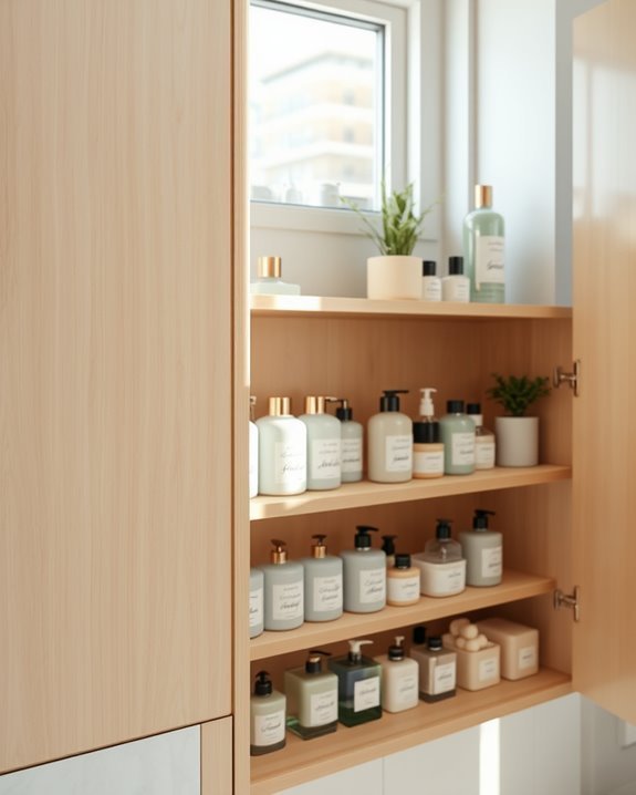 personalized bathroom organization labels