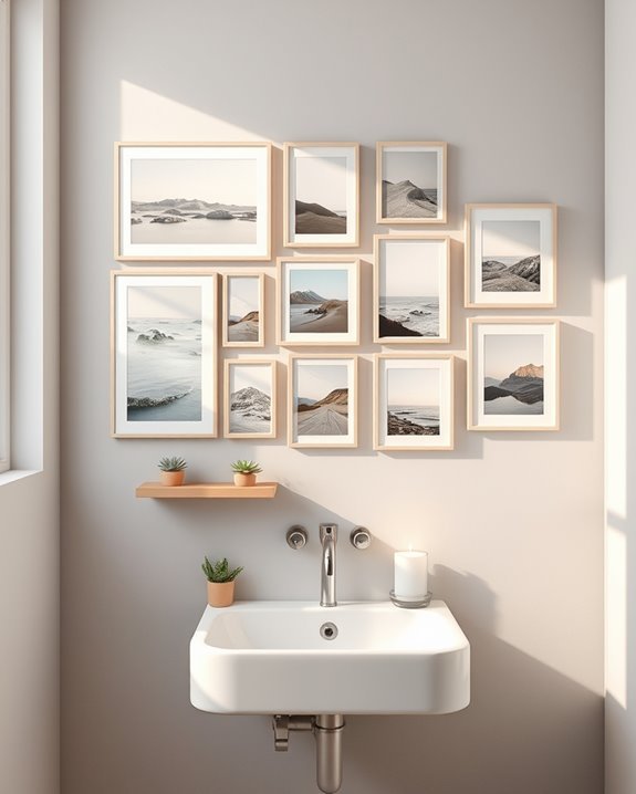personalized bathroom photo collage