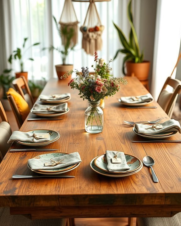 personalized bohemian dining experience