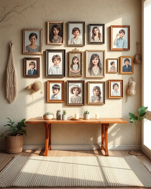 personalized boho family portraits