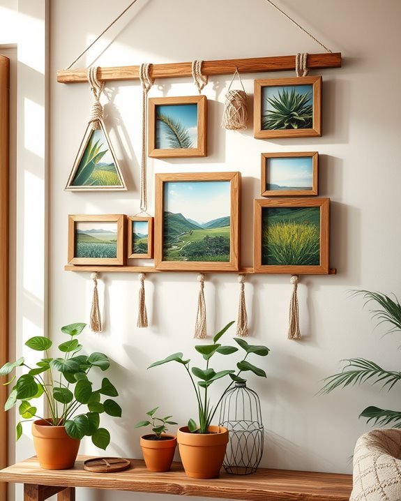 personalized boho photo displays