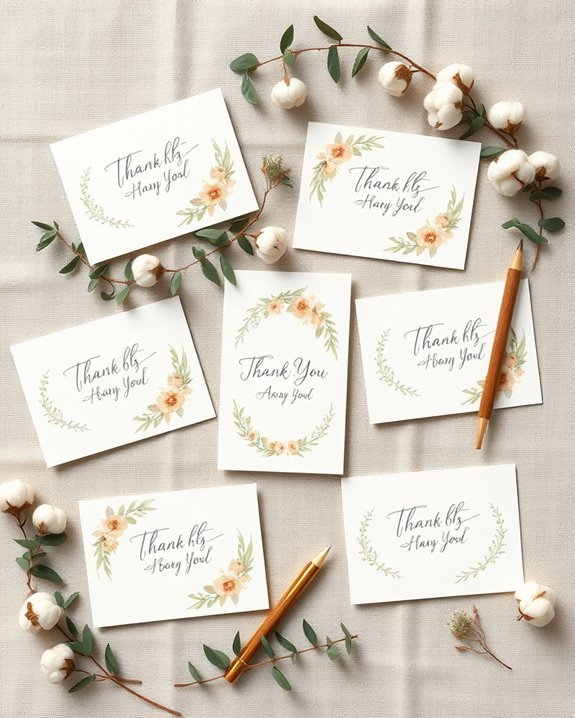 personalized boho thank yous