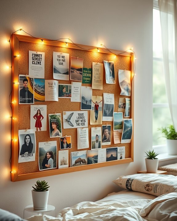 personalized bulletin board wall