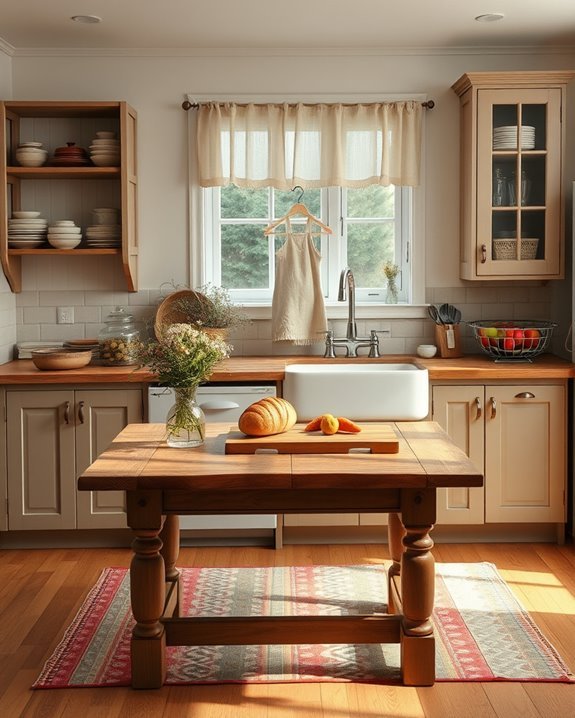 personalized cottage kitchen accents