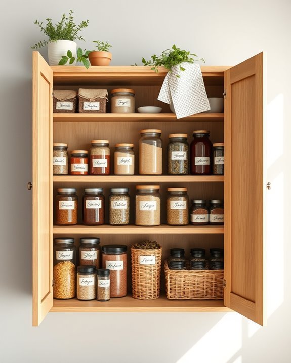 personalized cupboard organization labels